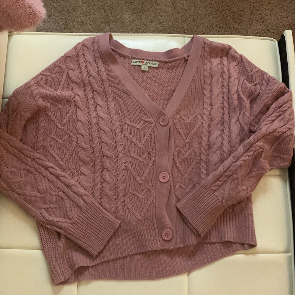 Love Chage Italy, pink, knitted cardigan